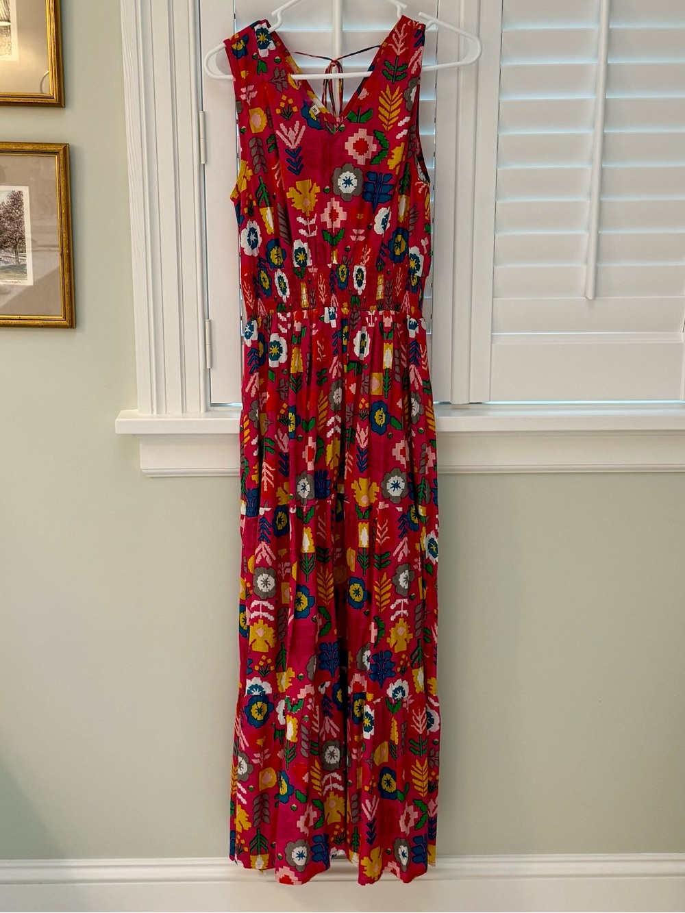 Women’s Pink Floral Maxi Dress